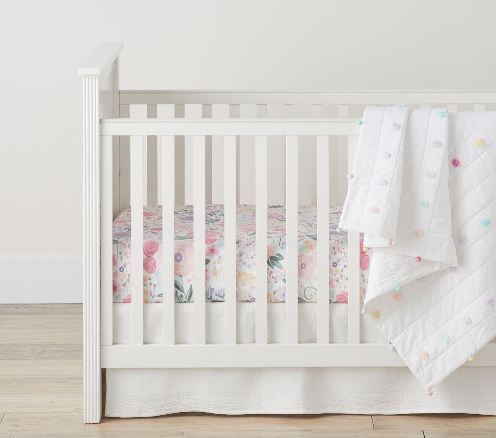 Pom pom crib bedding sale
